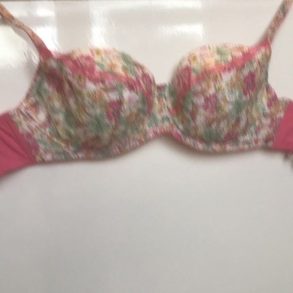 LEPEL Pink Floral Lace Molded Underwire Bra UK 30G NWOT - Picture 8 of 13